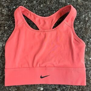 Nike M women’s medium support longline sports bra CZ4496 Salmon Color